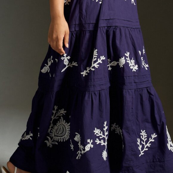 Anthropologie The Somerset Printed Maxi Dress - NWT - Size Large - Picture 6 of 11